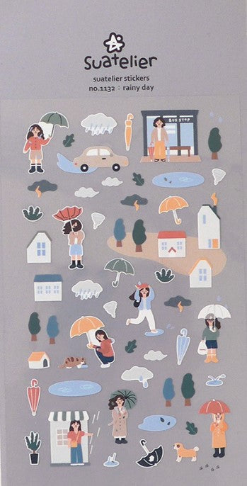 Suatelier Design Stickers – Rainy Day - Blesket Canada