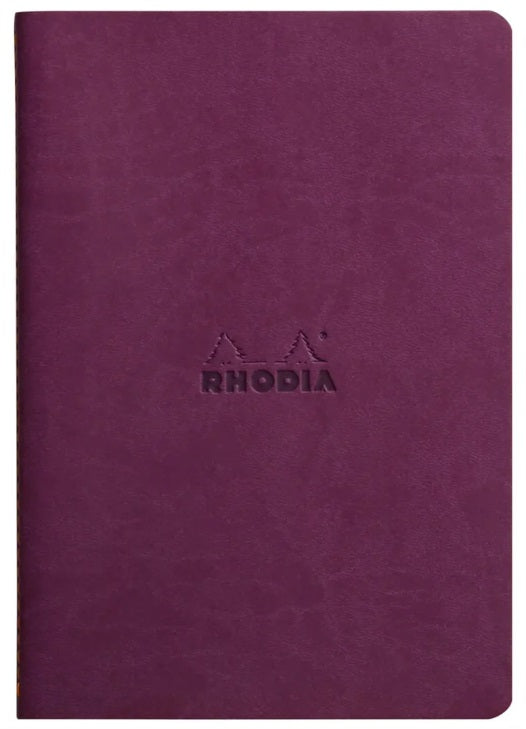 Rhodia Stitched Back Notebook Lined A5 - Purple - Blesket Canada
