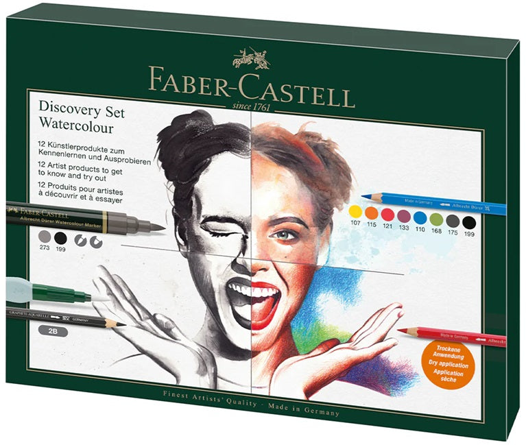 Faber-Castell Discovery Set Watercolour – 12 Piece Set - Blesket Canada