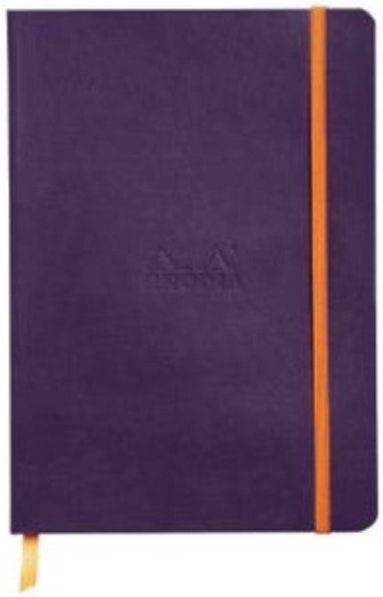 Rhodiarama Softcover Notebook A5 Lined - Eggplant - Blesket Canada