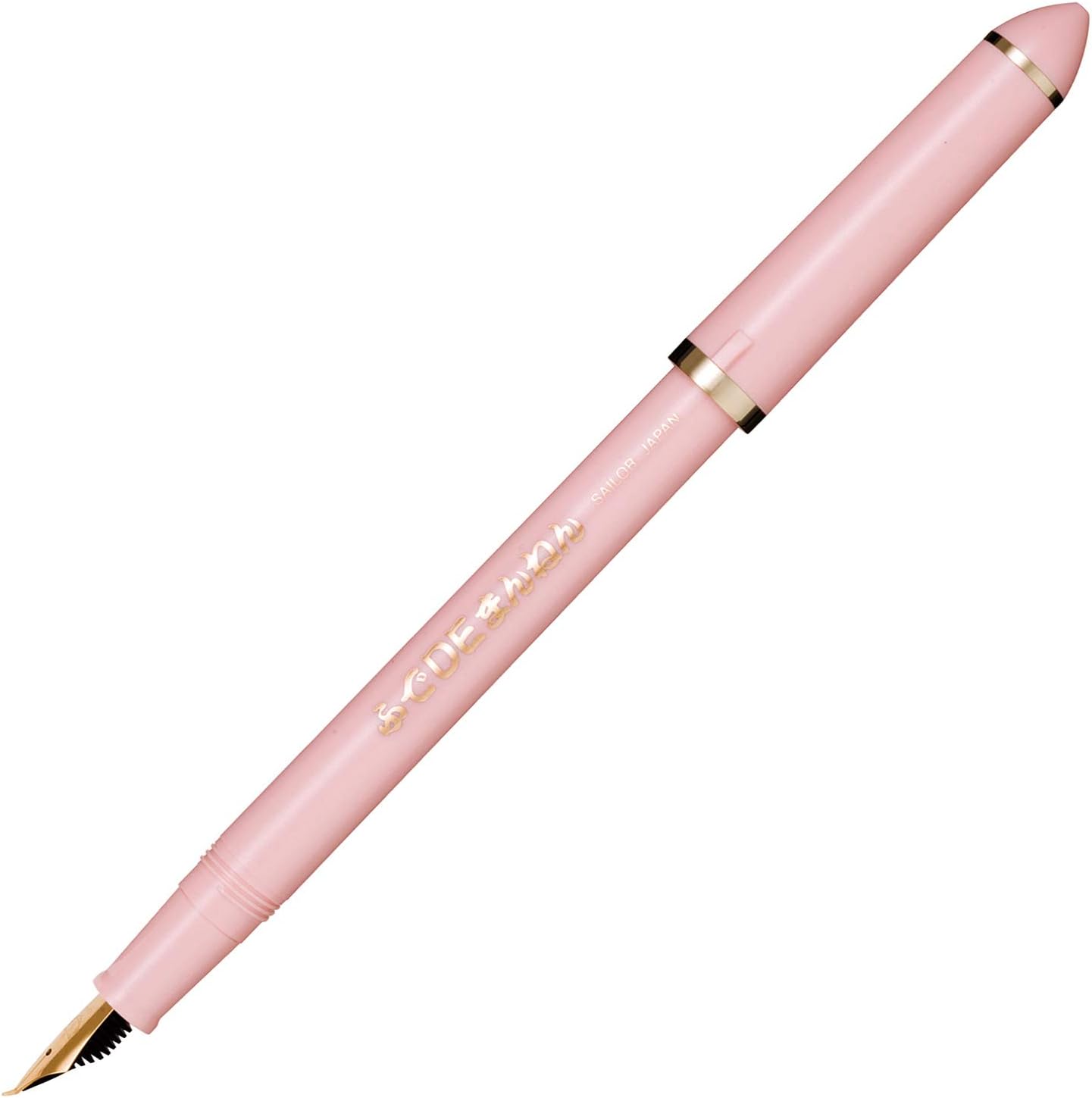 Sailor Compass Calligraphy Fountain Pen - Fude De Mannen - Pearl Pink - Blesket Canada