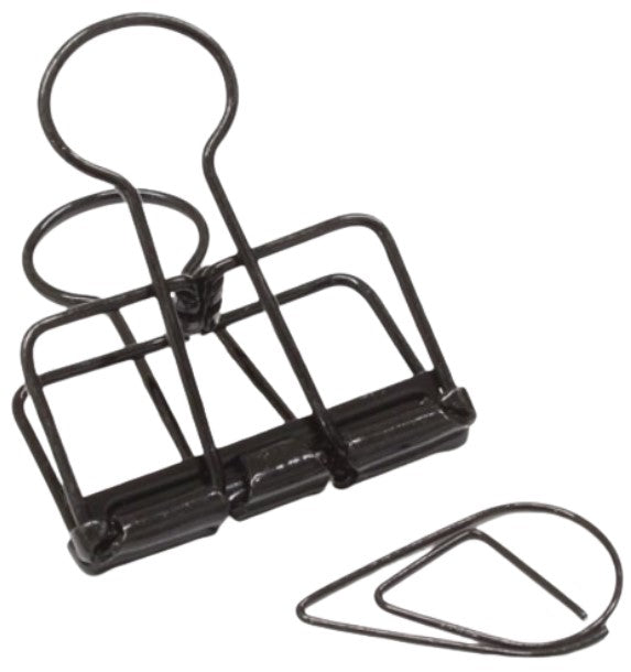 KDT Japan JIM Wire Clip Set (Binder & Gem) - Black - Blesket Canada