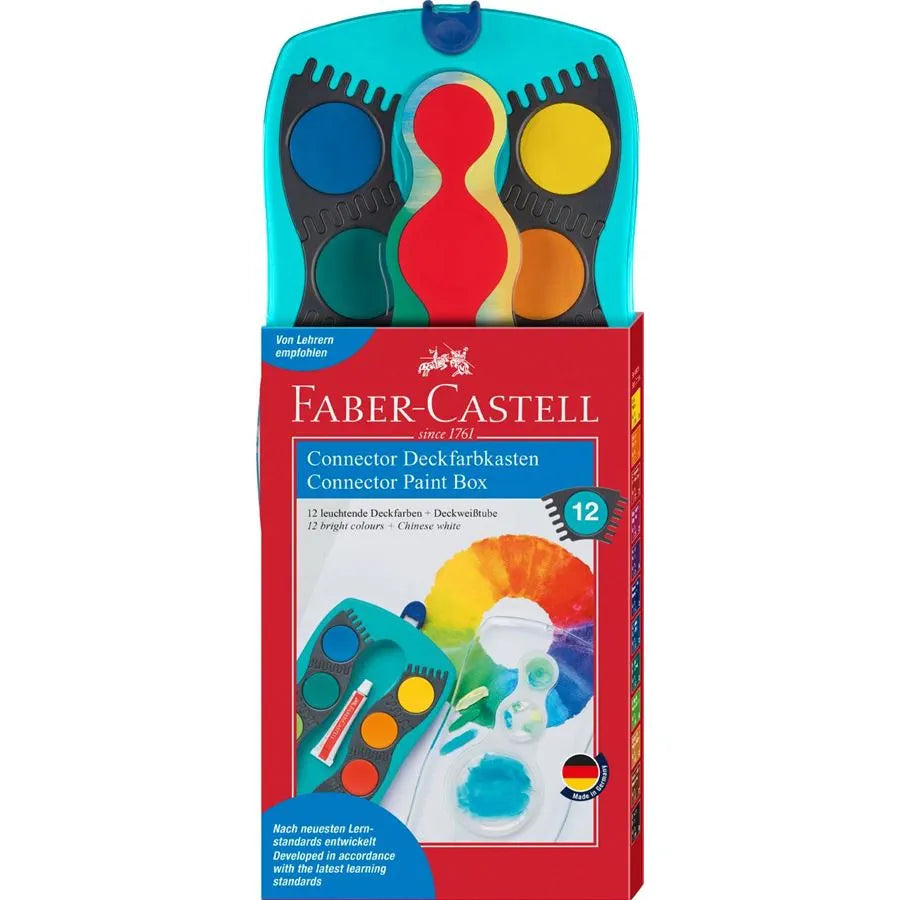 Faber-Castell Connector Paint Box of 12 Colours - Blesket Canada