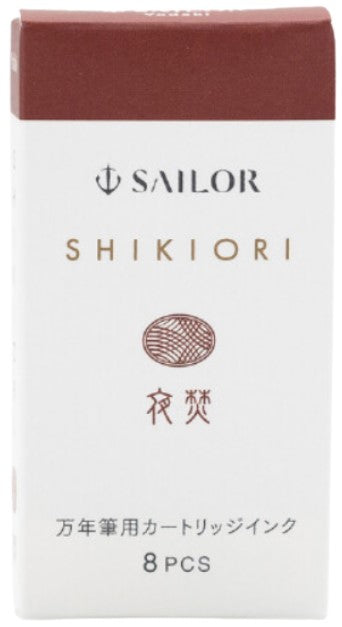Sailor Shikiori Ink Cartridge for Fountain Pen (8 Pcs) - Night Bonfire - Blesket Canada