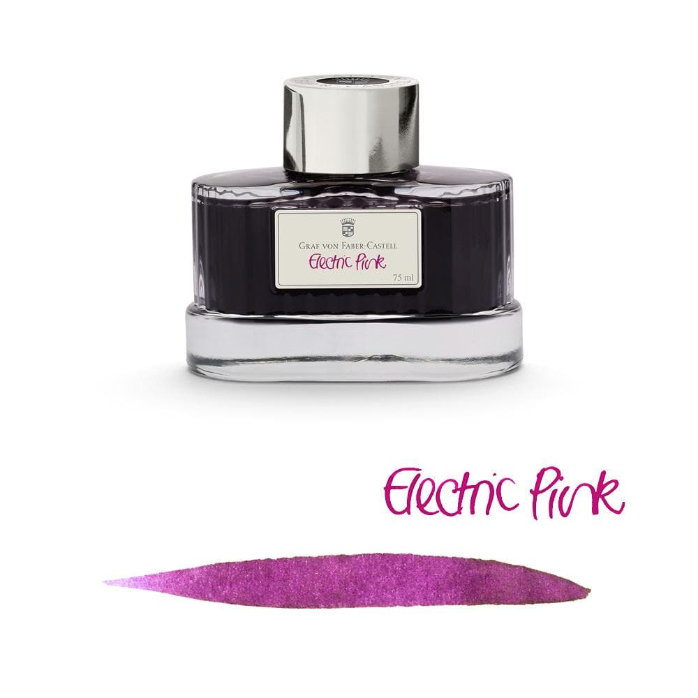 Graf Von Faber-Castell 75ml Ink Bottle - Electric Pink - Blesket Canada