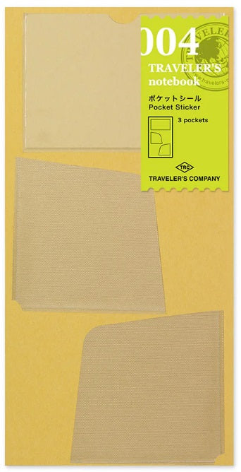 TRAVELER'S Notebook Refill 004 Pocket Sticker - Blesket Canada