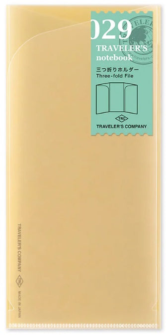 TRAVELER'S Notebook 029 Three-fold File - Blesket Canada