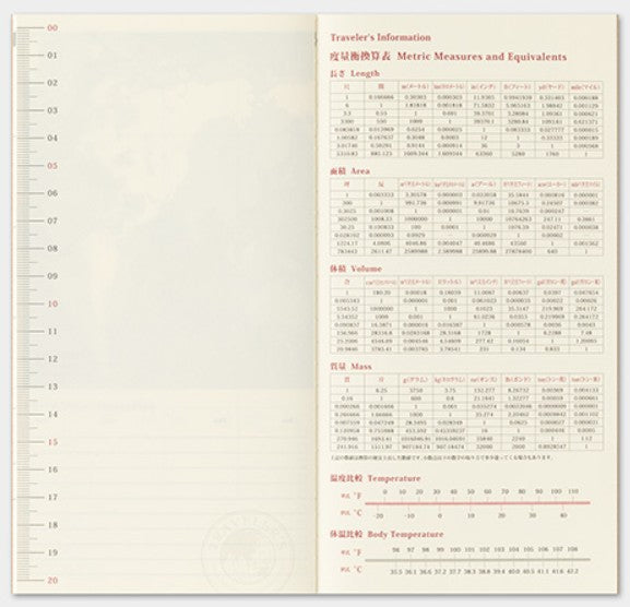 TRAVELER'S Notebook 2027 Monthly Diary Refill – Regular Size - Blesket Canada