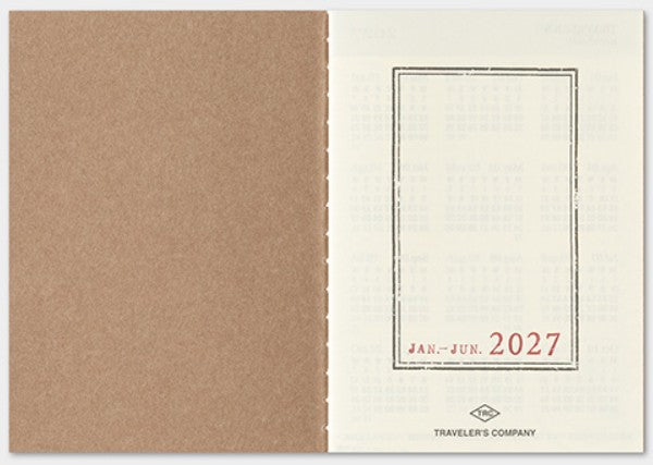 TRAVELER'S Notebook 2027 Weekly Diary Refill – Passport Size - Blesket Canada