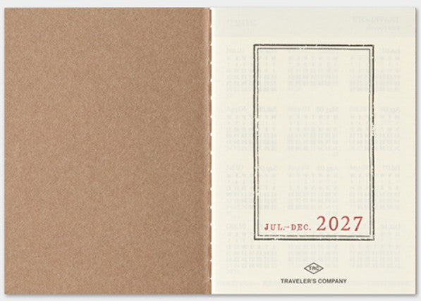 TRAVELER'S Notebook 2027 Weekly Diary Refill – Passport Size - Blesket Canada