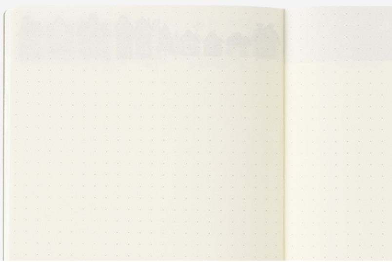 Midori Yuru Log Notebook B6 Dot Grid - Scandinavian Pattern - Blesket Canada