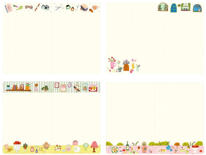 Midori Yuru Log Notebook B6 Dot Grid - My Life Limited Edition - Blesket Canada