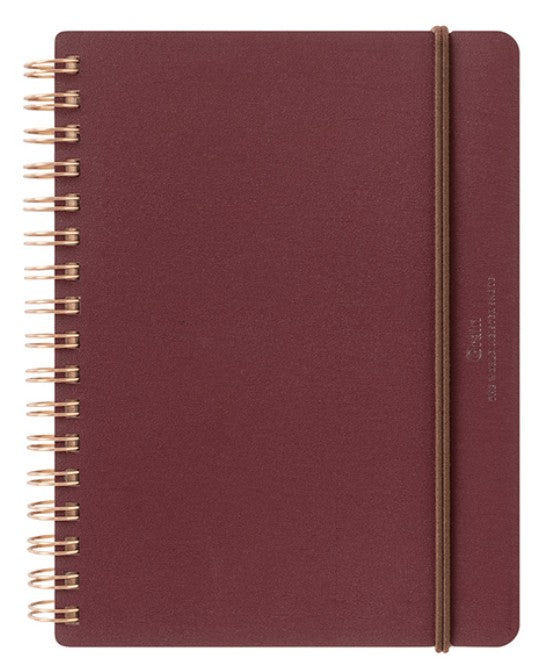 Midori WM Ring Notebook Grain B6 Red - Blesket Canada