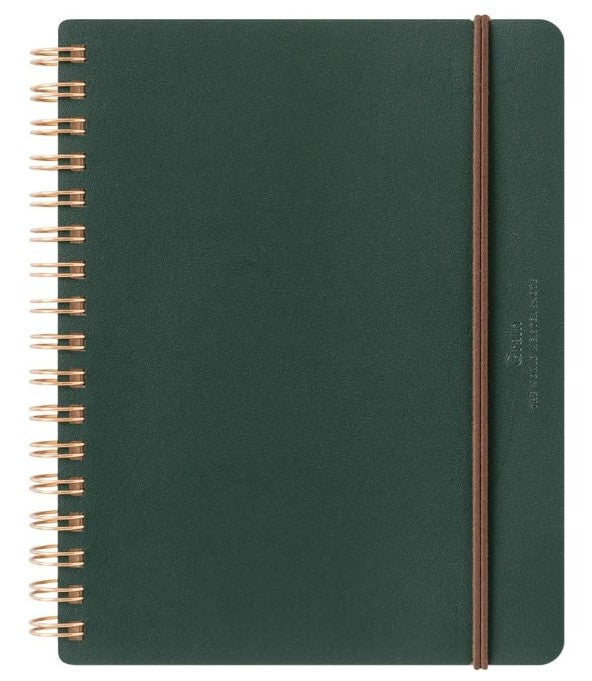Midori WM Ring Notebook Grain B6 Green - Blesket Canada