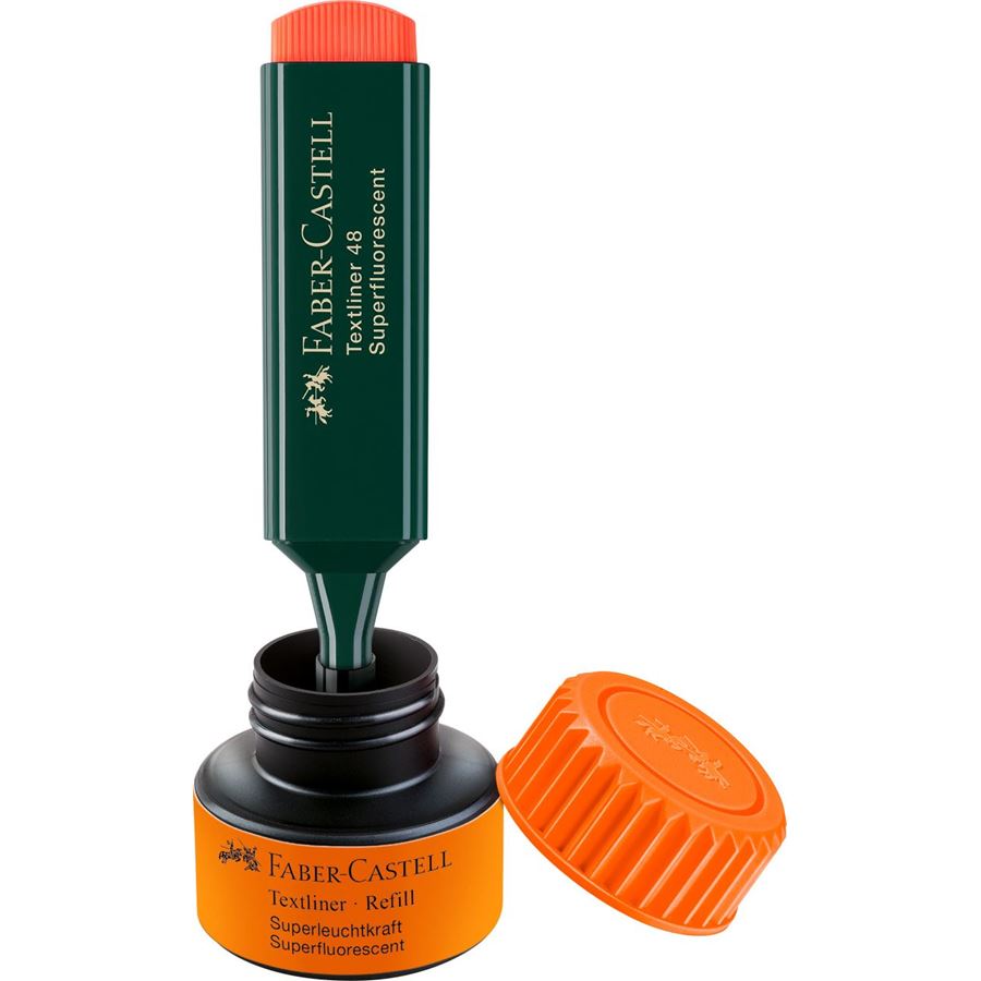 Faber Castell Textliner 1549  Refill System, Orange - Blesket Canada