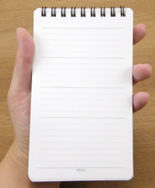 Midori Diamond Memo Book Wirebound Lined - Red - Blesket Canada