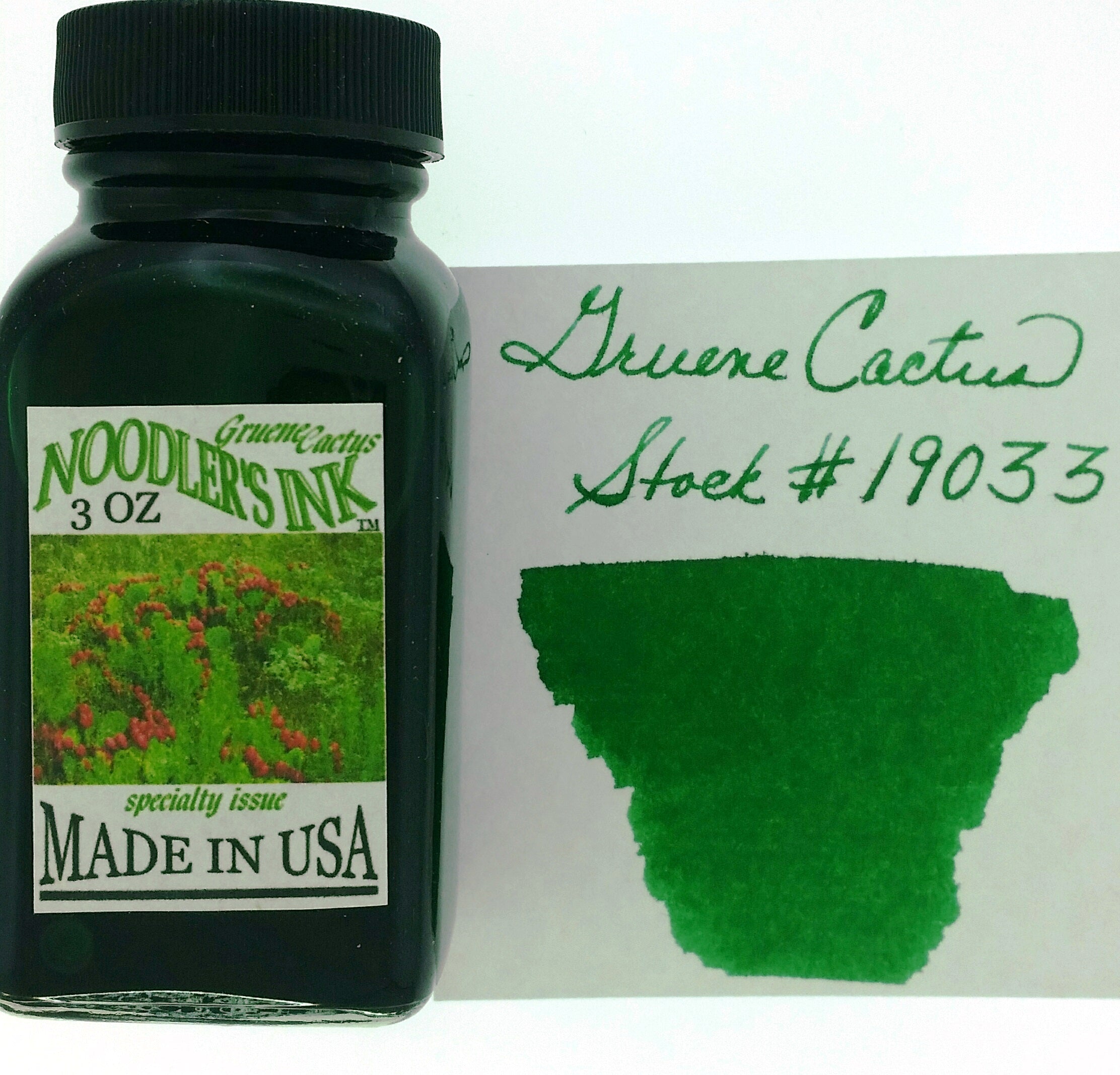 Noodler's Ink Fountain Pen Ink 3oz/90ml - Gruene Cactus - Blesket Canada