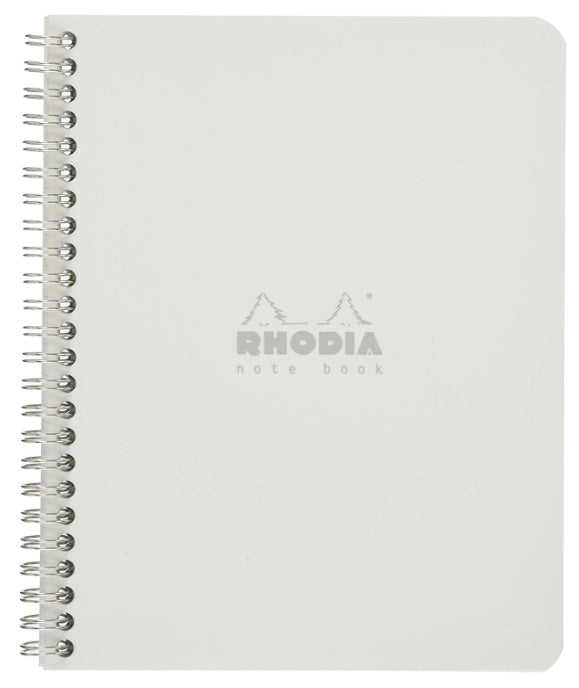 Rhodia Spiral Notebook – Small Squares (White, A5+) - Blesket Canada