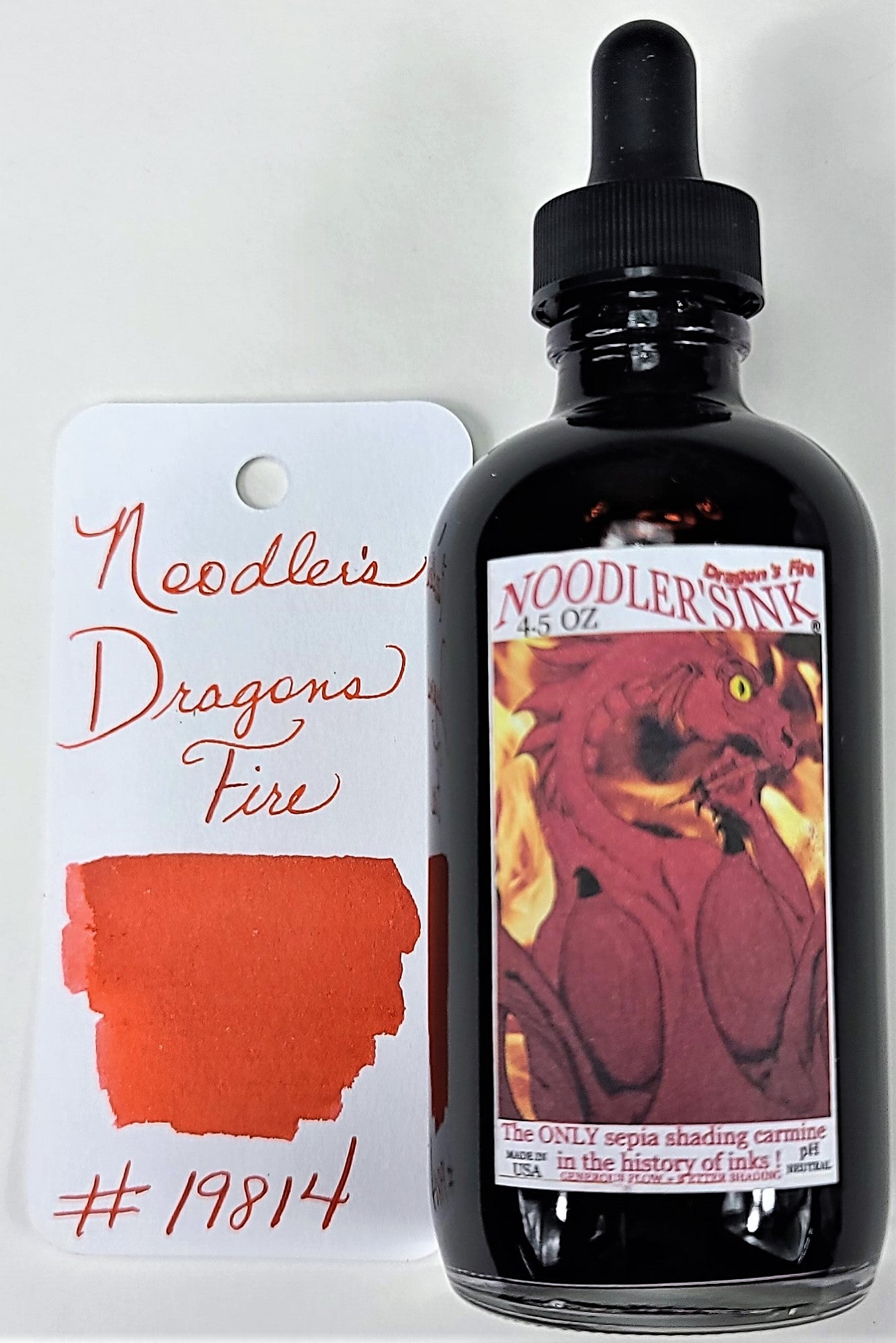 Noodler’s Dragons Fire Fountain Pen Ink 4.5oz w/ Free Pen - Blesket Canada