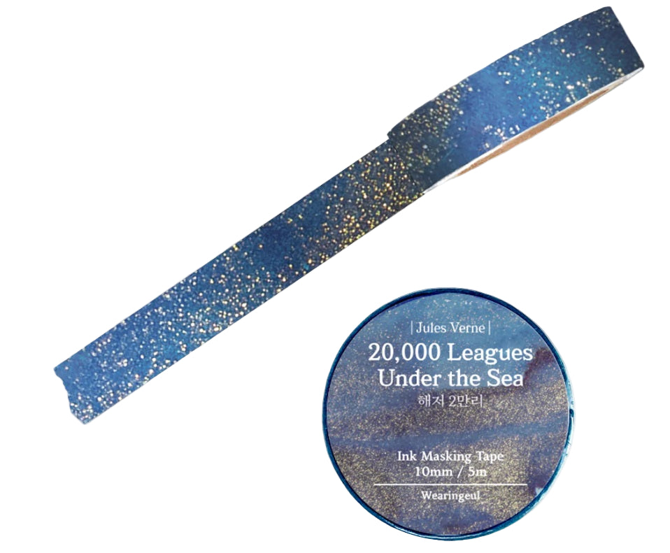 Wearingeul Ink Masking Tape - World Literature Series Part 2 - 20,000 Leagues Under the Sea - Blesket Canada