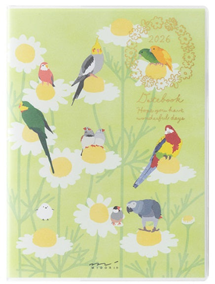 Midori Pocket Diary 2026 - Bird - A6 - Blesket Canada