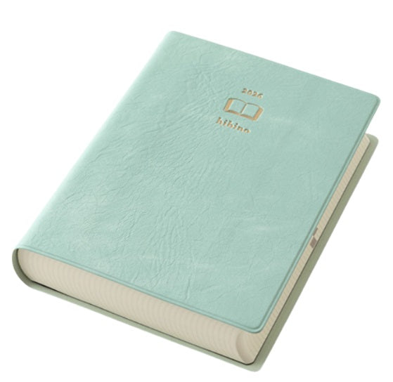 Midori Hibino Diary 2026 – Blue-Green – A6 - Blesket Canada