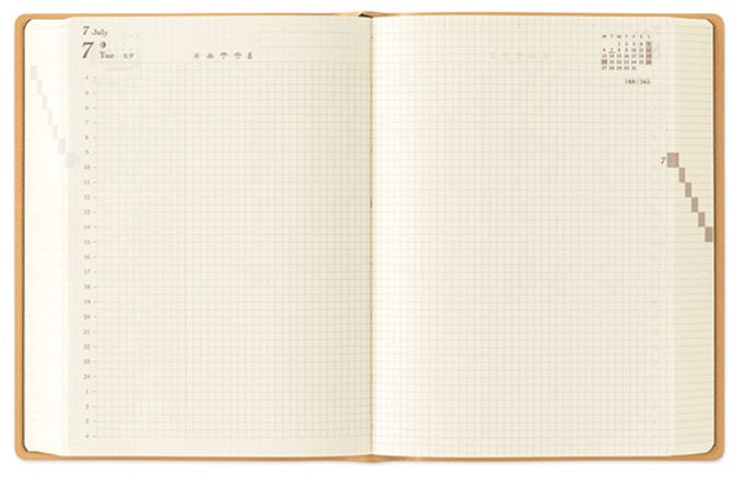 Midori Hibino Diary 2026 – Camel – A6 - Blesket Canada