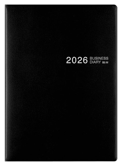 Midori Business Diary B5 Monthly Ring – Black – 2026 - Blesket Canada