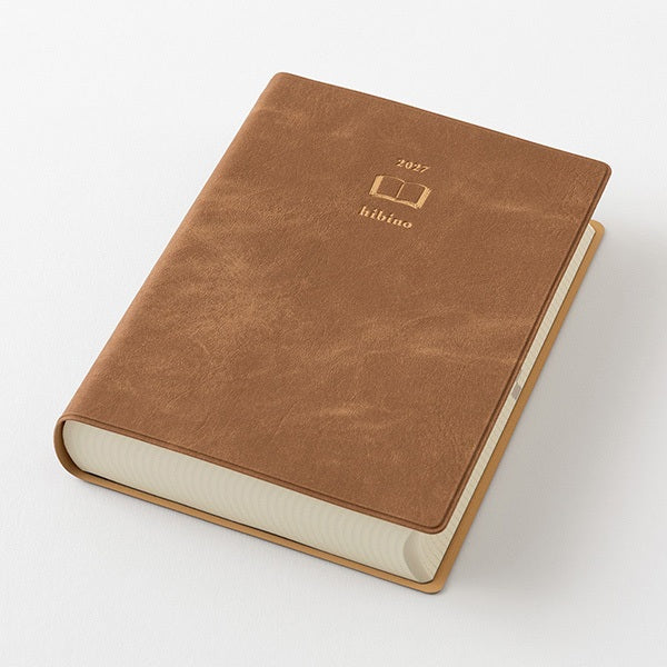 MIDORI Diary Hibino 2027 – A6 – Camel - Blesket Canada