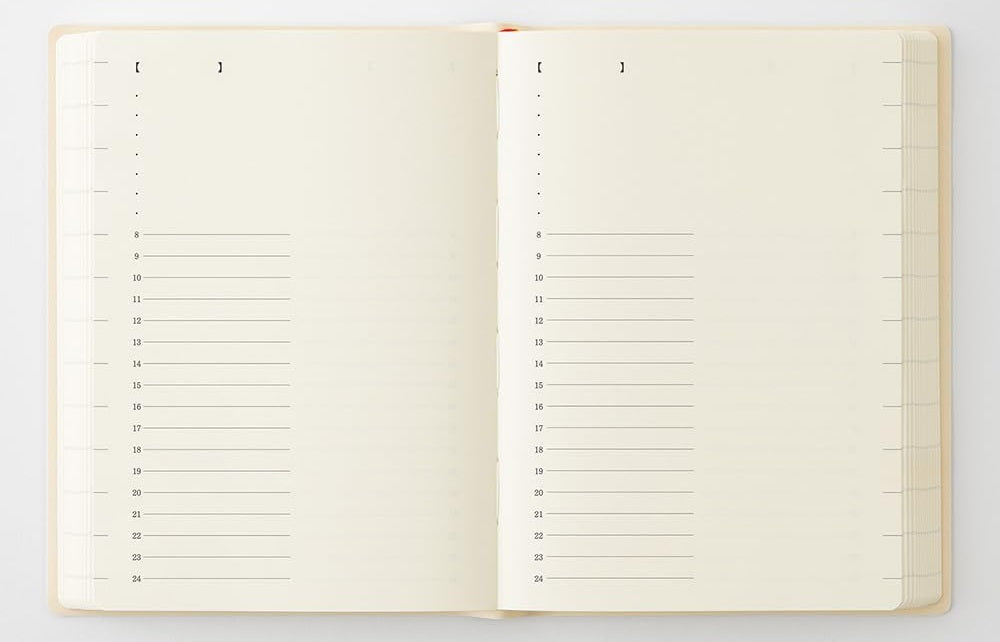Midori MD Notebook Diary 2027 - A6 – Monthly Block + 1 Day 1 Page - Blesket Canada