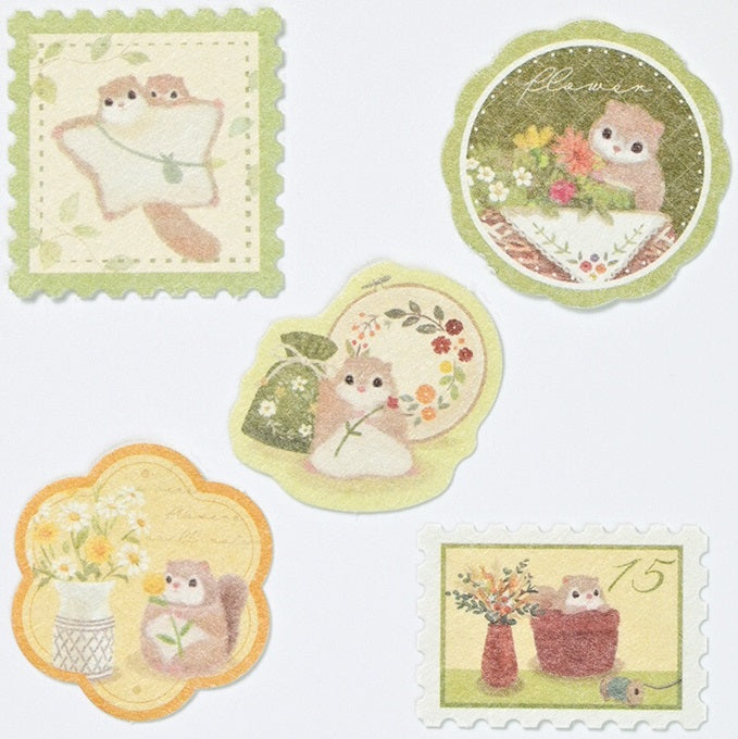 Mattari Animals Day Flake Stickers – Momonga - Blesket Canada