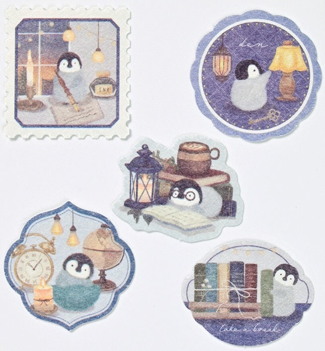 Mattari Animals Day Flake Stickers – Penguin - Blesket Canada