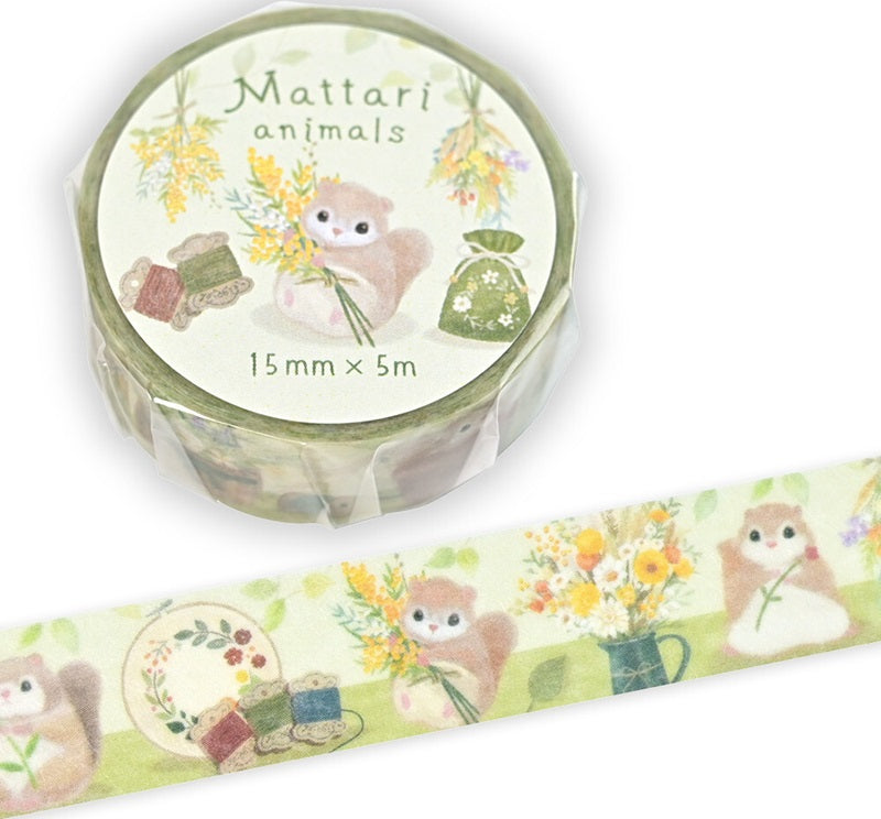 Mattari Animals Day Washi Tape – Momonga - Blesket Canada