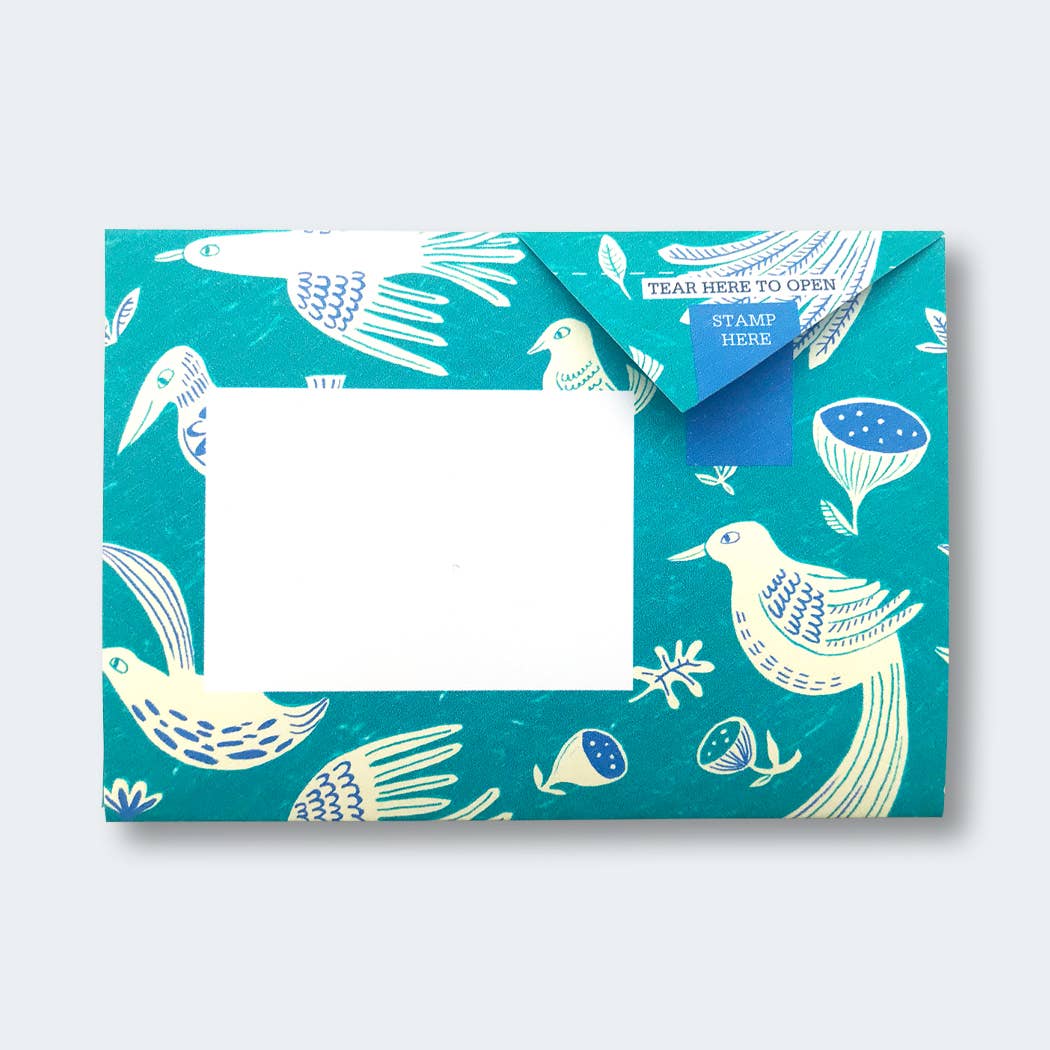 Fig & Feather Pigeon, Folding Letter Set – Pack of 6 Letters - Blesket Canada
