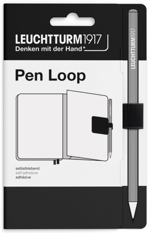 LEUCHTTURM1917 Pen Loop – Self-Adhesive Pen Holder – Black - Blesket Canada