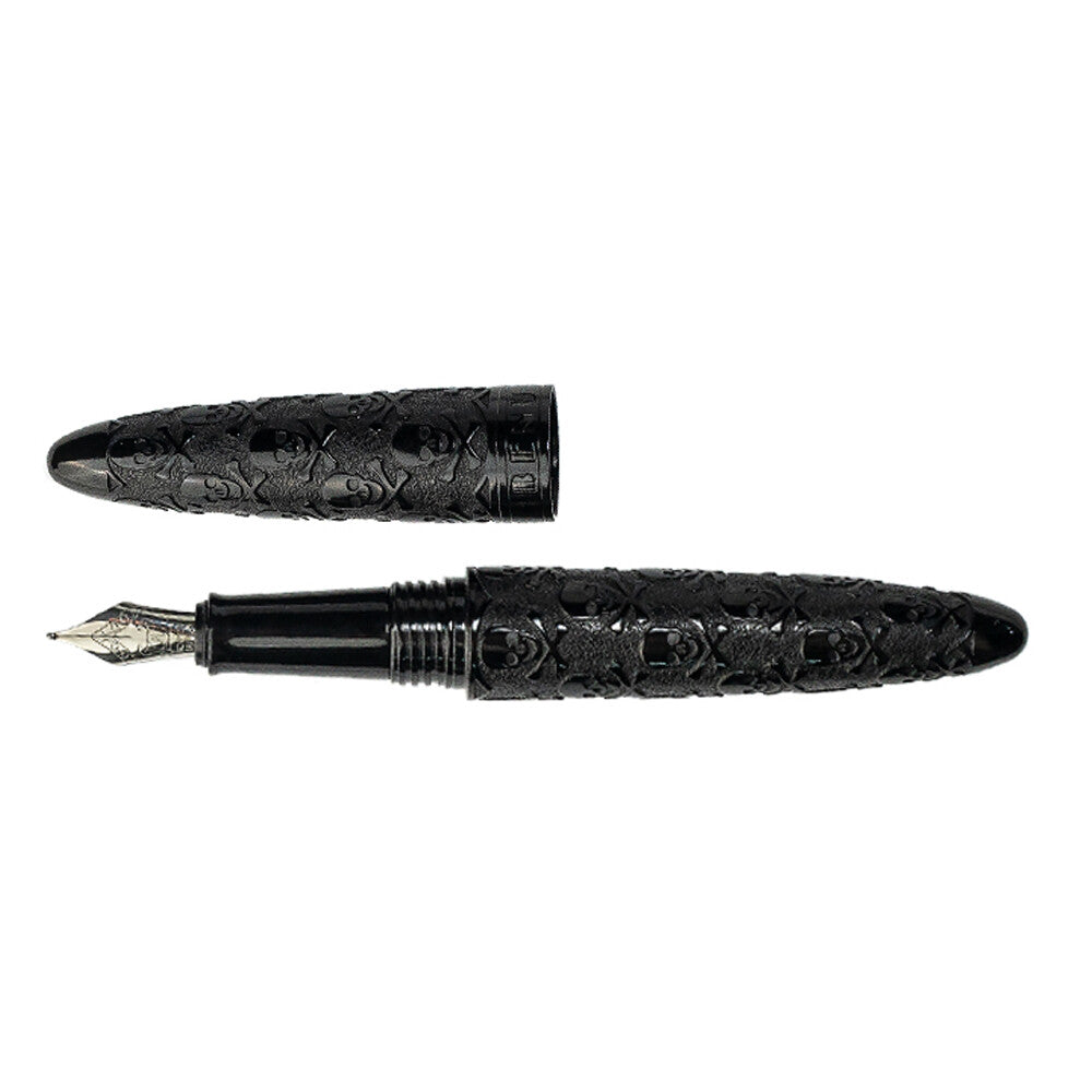 BENU Minima Classic Black Skull Fountain Pen - Blesket Canada