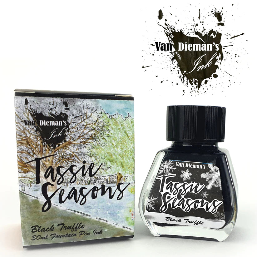 Van Dieman's Tassie Seasons (Winter) 30ml Ink Bottle - Black Truffle - Blesket Canada
