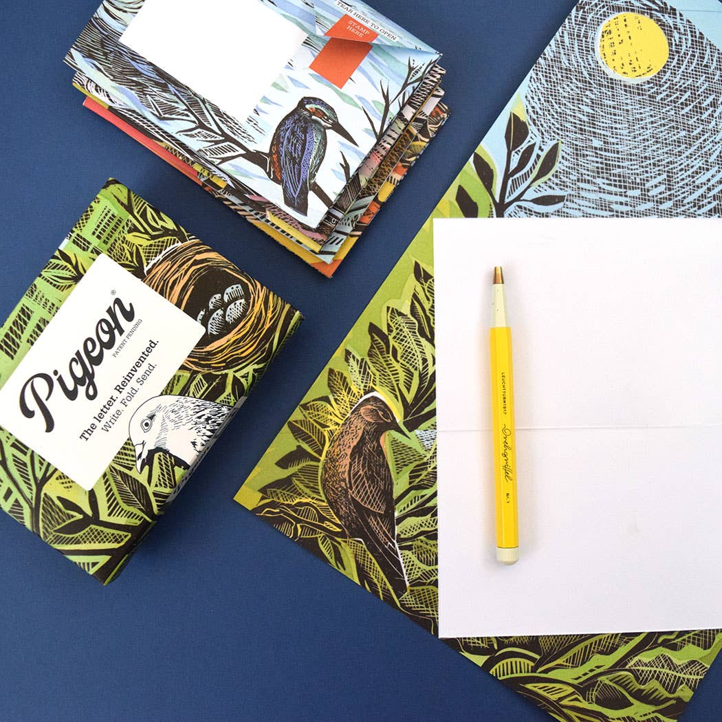 Wonderfully Wild Pigeon, Nature-inspired Folding Letters x 6 - Blesket Canada