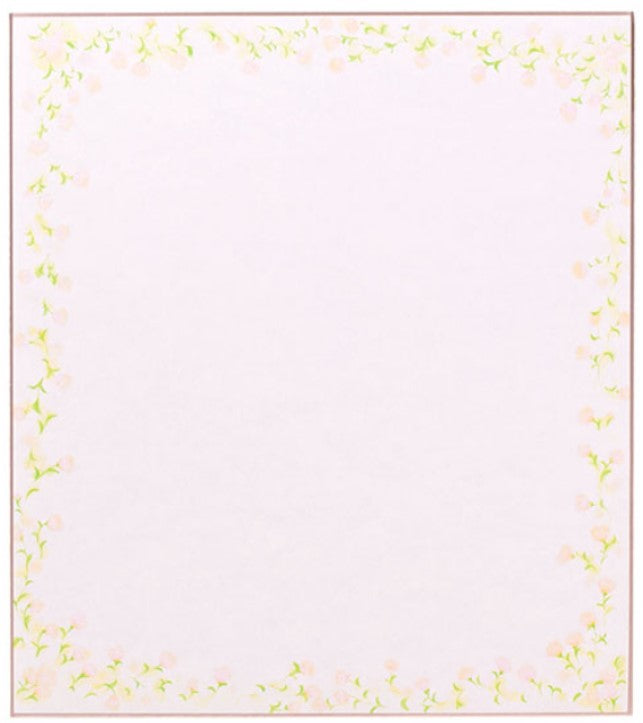 Midori Colored Message Cardboard Small Floral Pattern - Pink - Blesket Canada