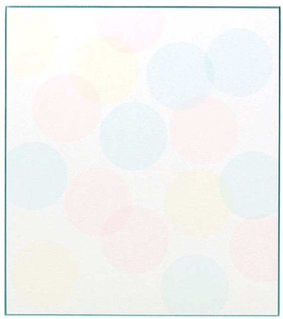Midori Colored Message Cardboard Polka Dot Pattern - Blue - Blesket Canada