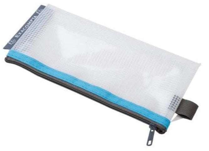 Exacompta Soft Plastic Zippered Pouch - Assorted Colors (EVA Transparent) - Blesket Canada
