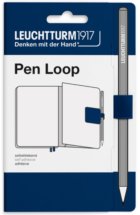 LEUCHTTURM1917 Pen Loop – Self-Adhesive Pen Holder – Navy - Blesket Canada