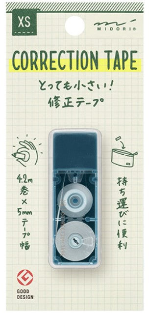 Midori XS Correction Tape - Navy Blue - Blesket Canada
