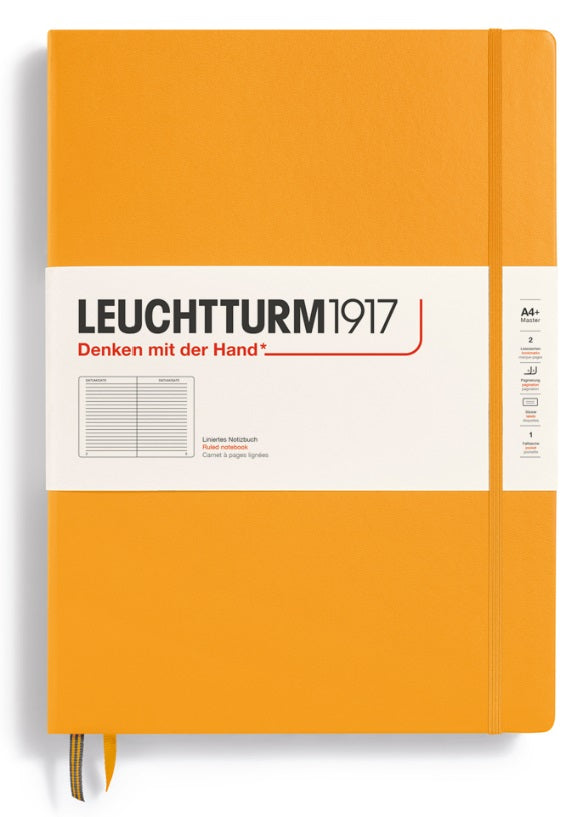 Master Classic Ruled Hardcover Notebook 235 Pages A4+ Rising Sun - Blesket Canada