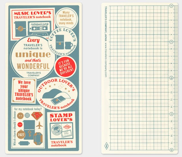 TRAVELER'S Notebook 2027 Plastic Sheet – Regular Size - Blesket Canada