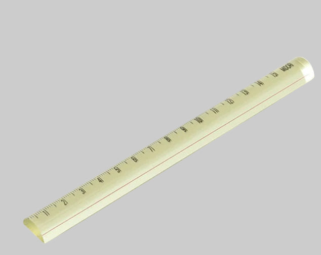 Midori Lens Ruler - Yellow (15 cm) - Blesket Canada