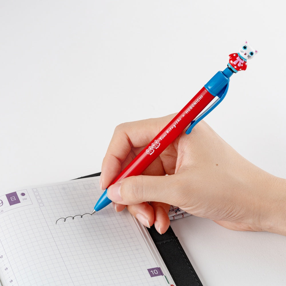 Hobonichi 2026 Yumi Kitagishi Ballpoint Pen – White Cat - Blesket Canada