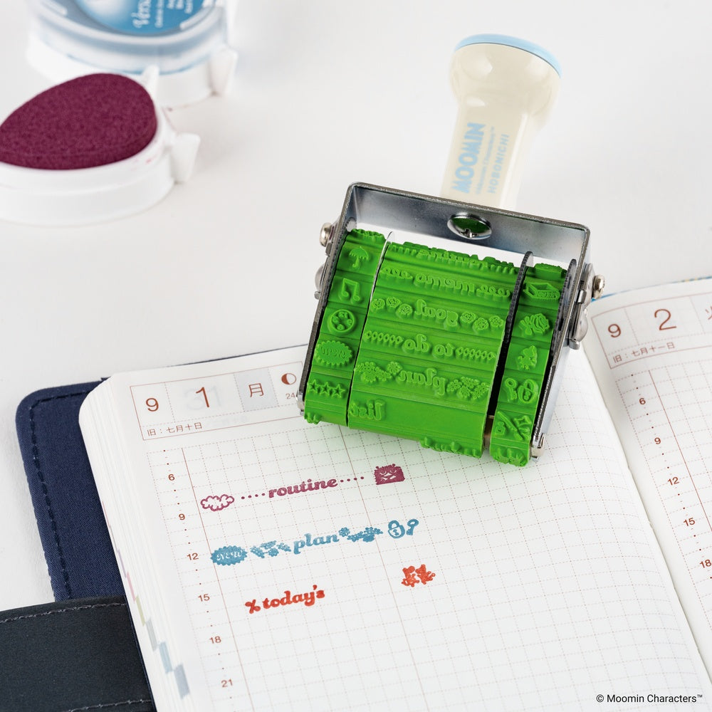 Sanby x Hobonichi Rotating Stamp for the Techo – Moomin - Blesket Canada