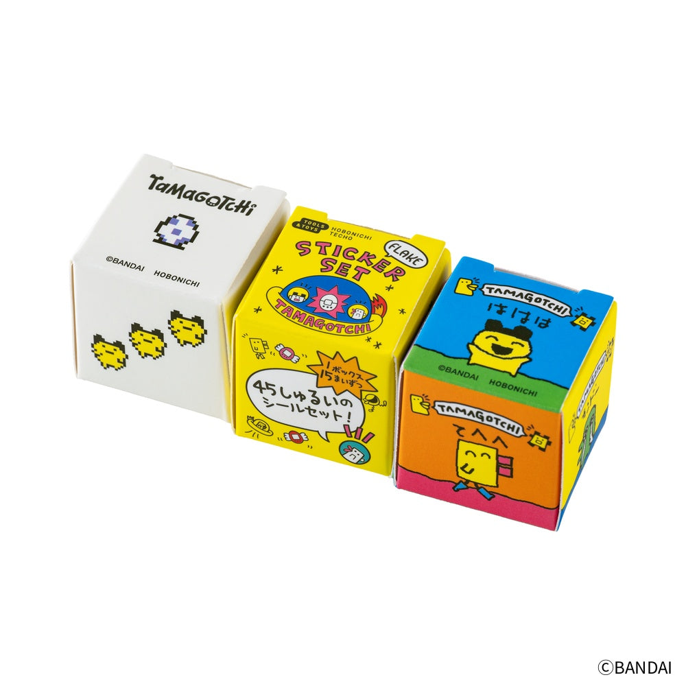 Hobonichi Techo 2026 - Tamagotchi Flake Stickers - Set of 3 Boxes - Blesket Canada