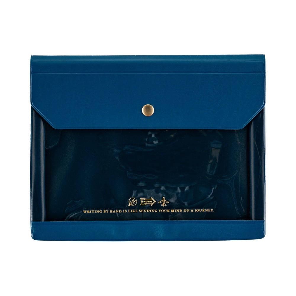 Hobonichi 2026 Alettone Document Case – A6 – Navy - Blesket Canada